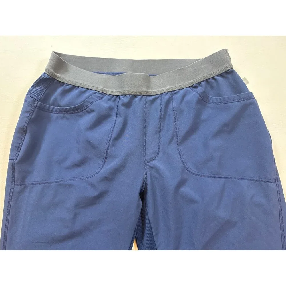 Infinity Wmns 4 Pocket Stretch Drawstr. Navy Scrub Pant small Petite (bin GG157) - Picture 7 of 10